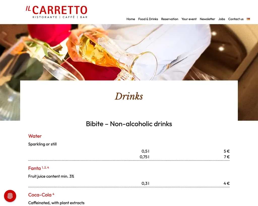 il carretto drinks d Referenzen