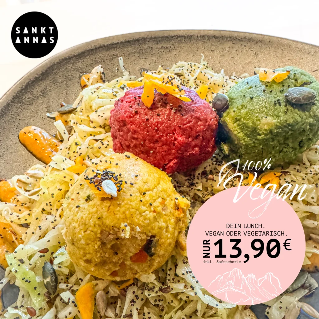 SANKTANNAS – Instagram-Post: Mittagsmenü Vegan