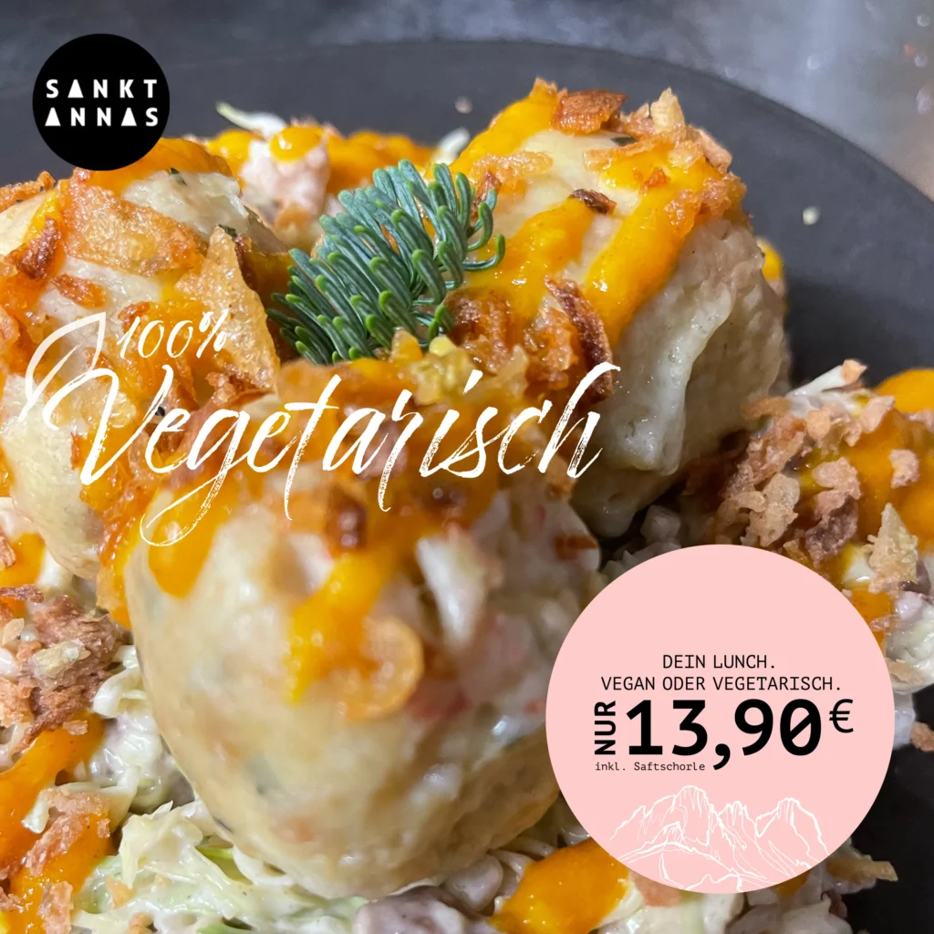 SANKTANNAS – Instagram-Post: Mittagsmenü Vegetarisch